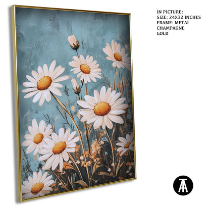 Artwork in Light Brown Frame