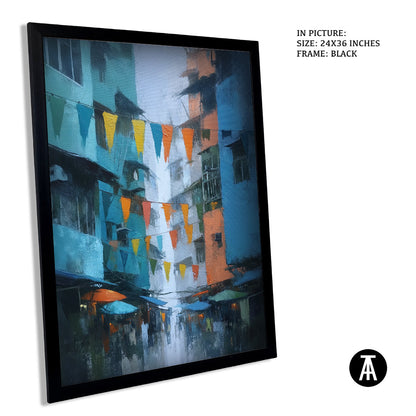 Artwork in Metal Earling Silver Frame