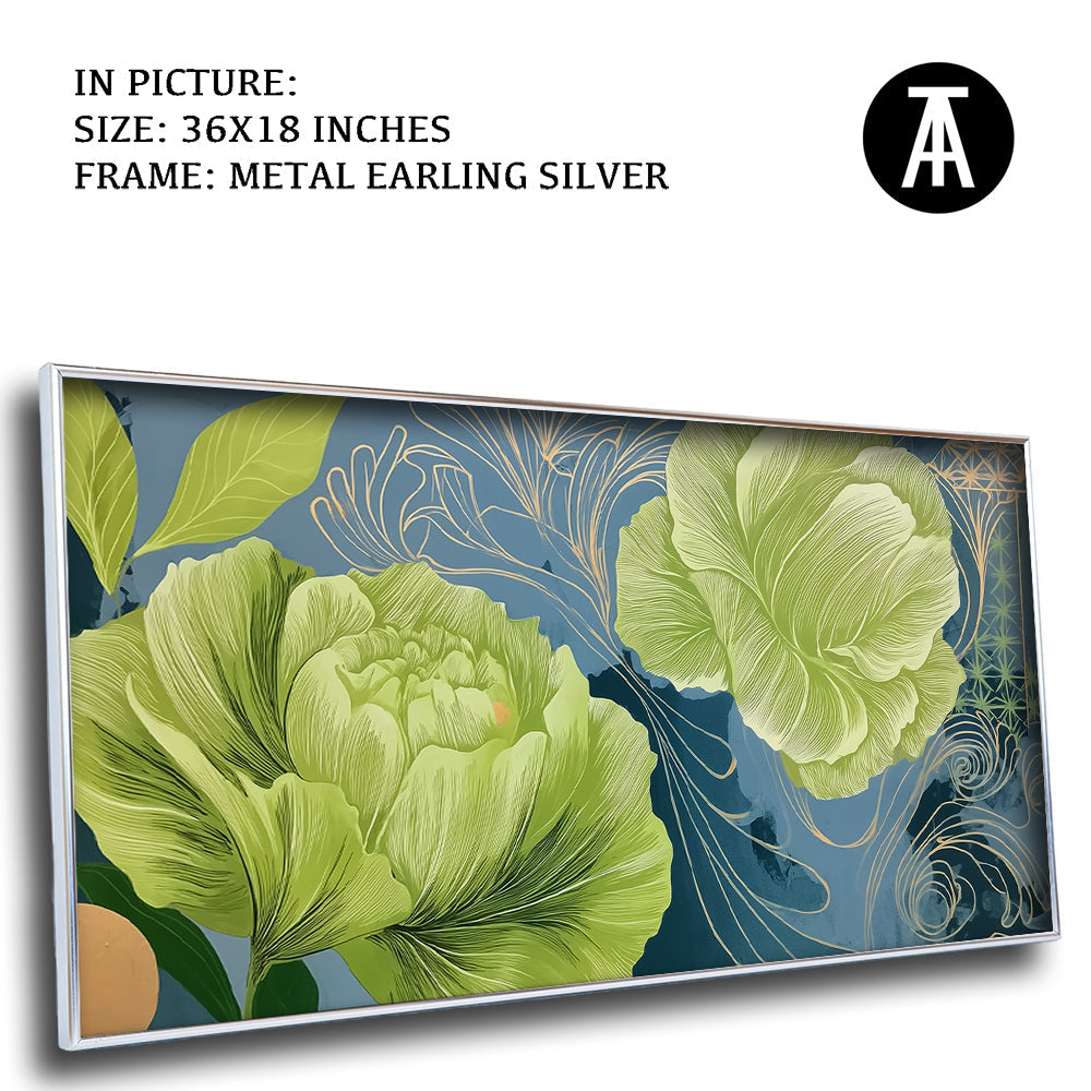 Artwork in Metal Earling Silver Frame
