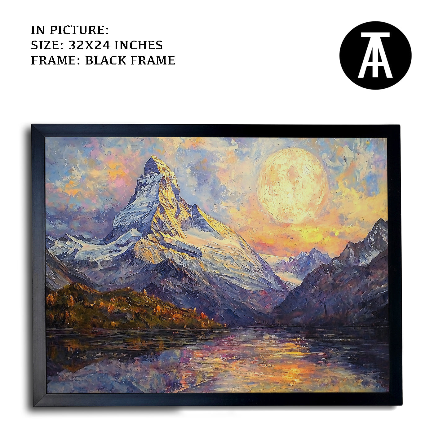Artwork in Metal Earling Silver Frame
