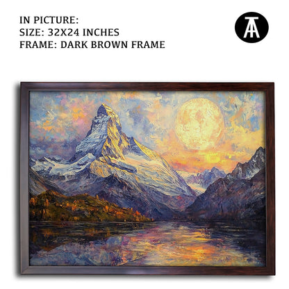 Artwork in Metal Champagne Gold Frame