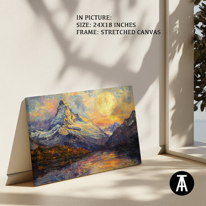 Artwork in Natural Wood Frame