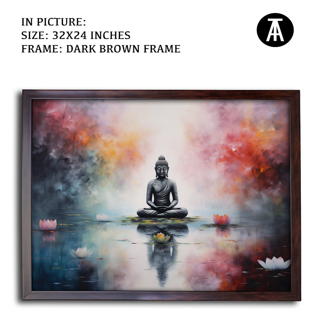 Artwork in Metal Champagne Gold Frame