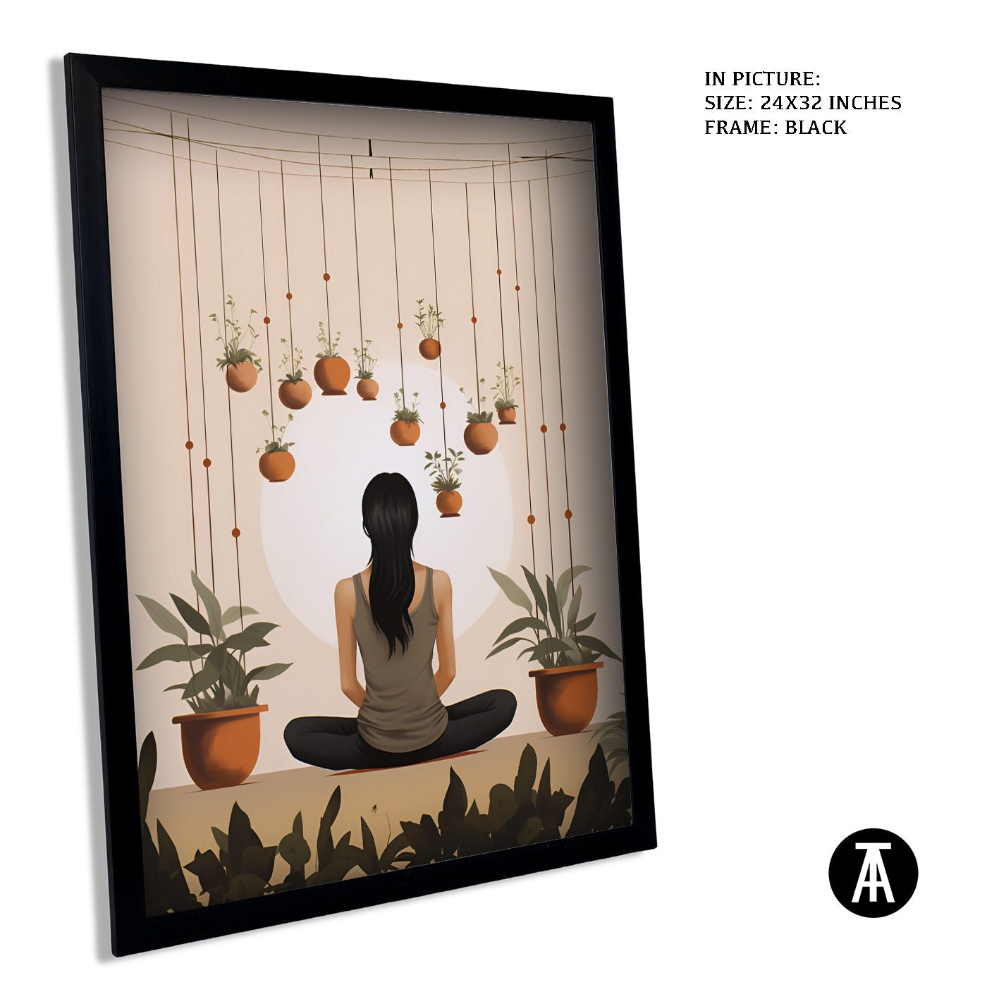 Artwork in Metal Earling Silver Frame