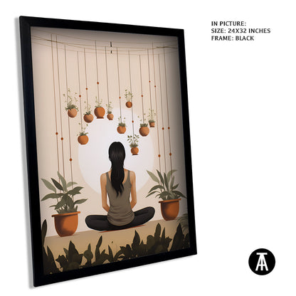 Artwork in Metal Earling Silver Frame