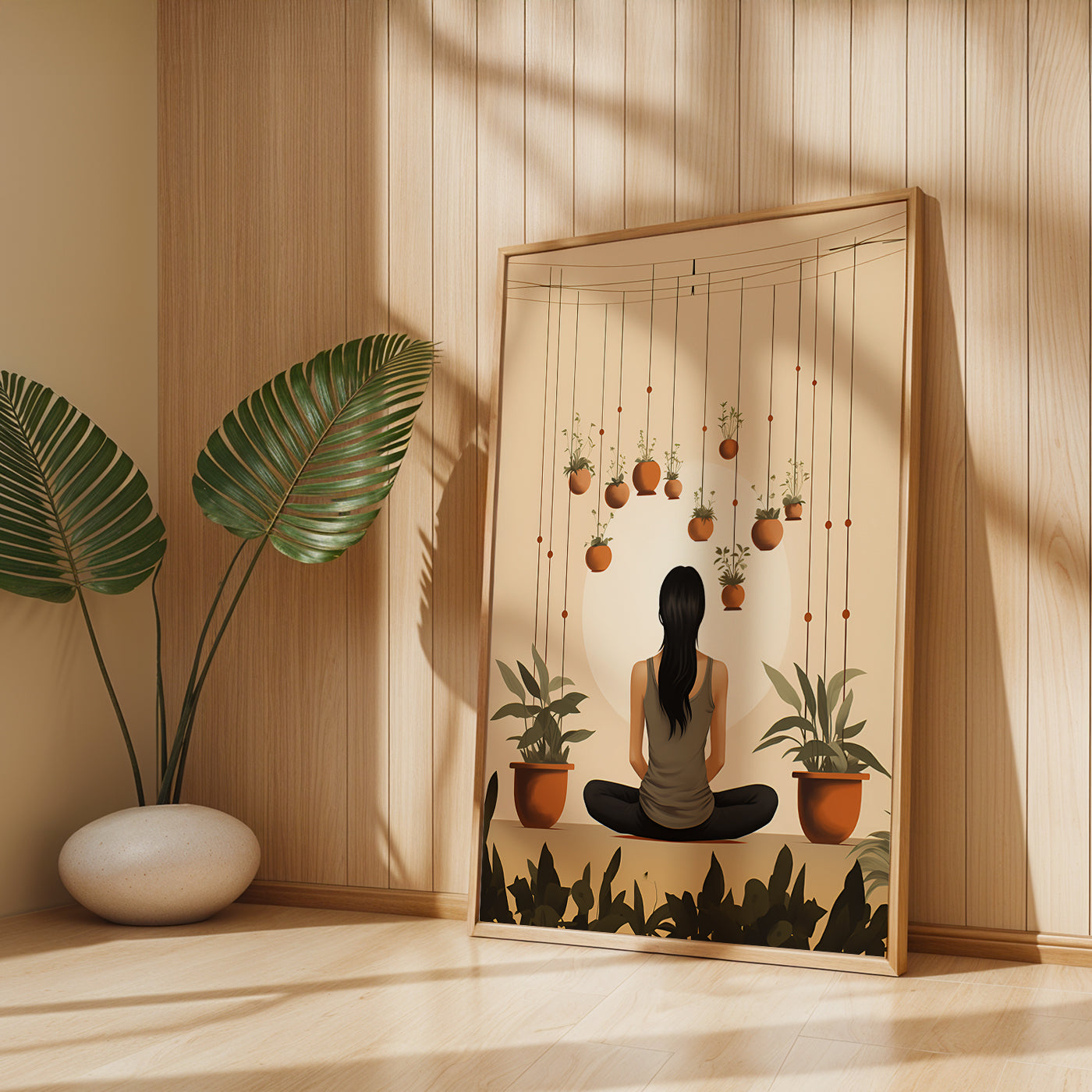 Boho Painting in a Lifestyle Setting