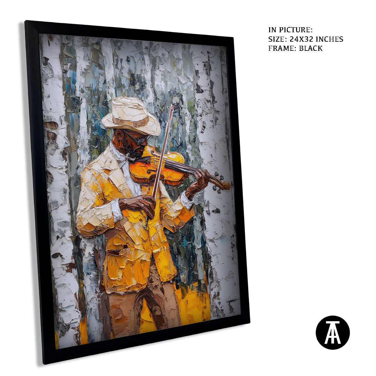 Artwork in Metal Earling Silver Frame