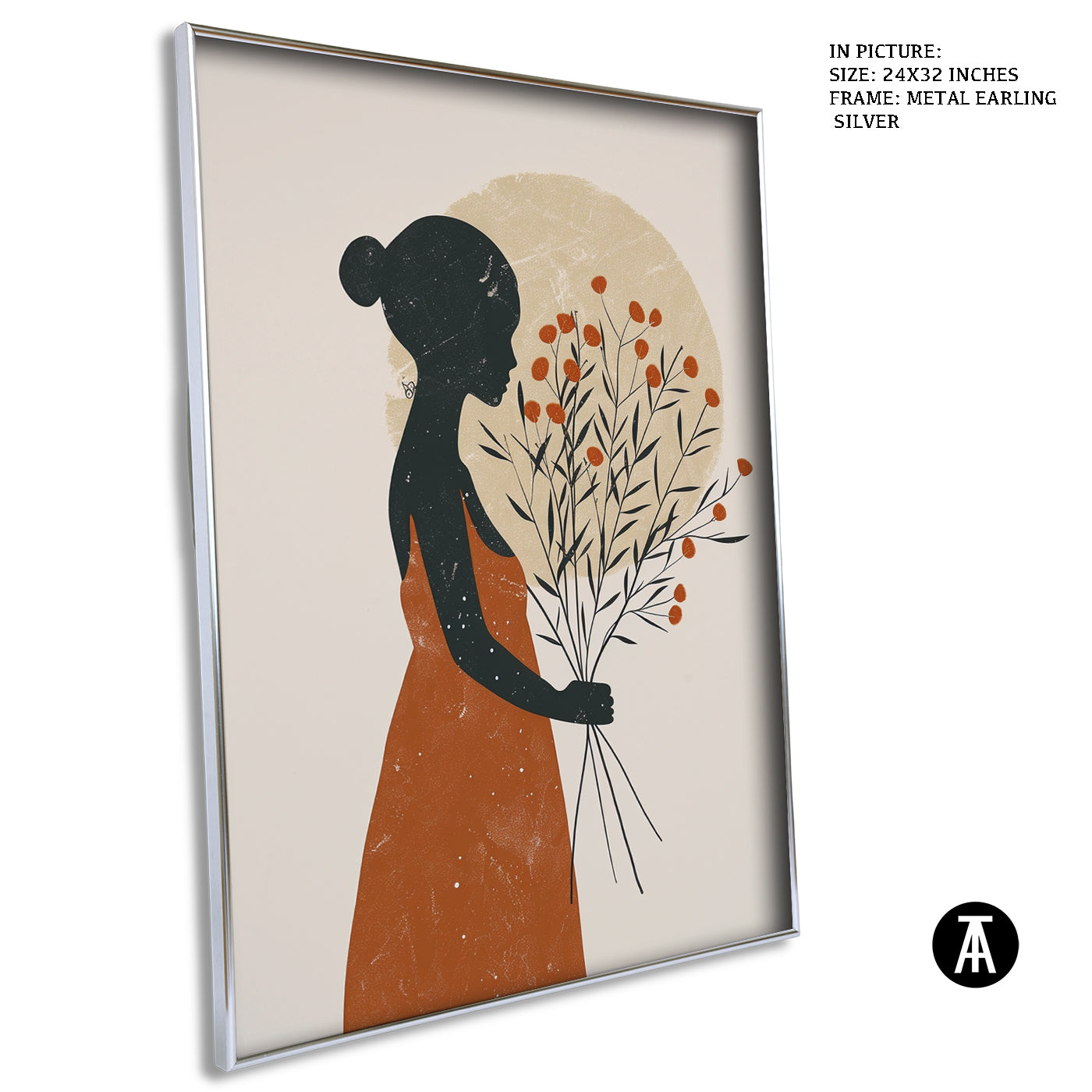 Artwork in Metal Earling Silver Frame