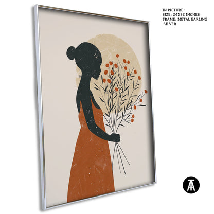 Artwork in Metal Earling Silver Frame