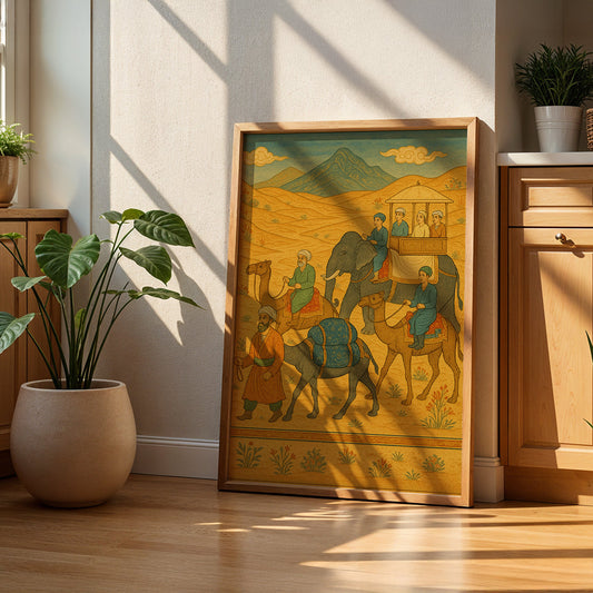 Heritage Indian Painting in a Lifestyle Setting
