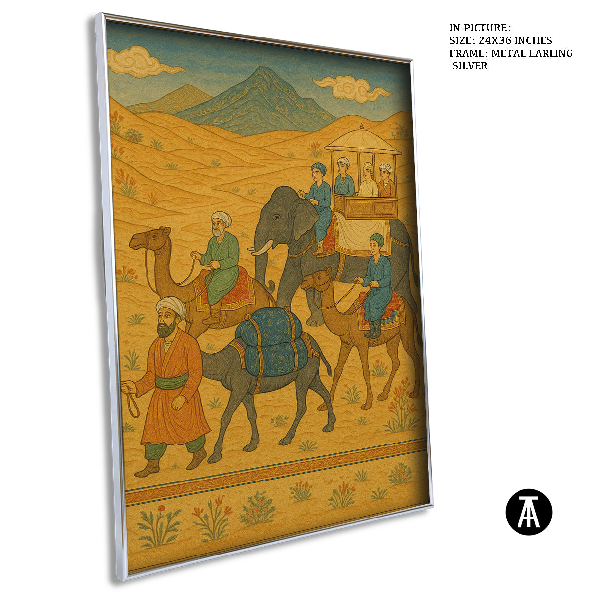 Artwork in Metal Earling Silver Frame