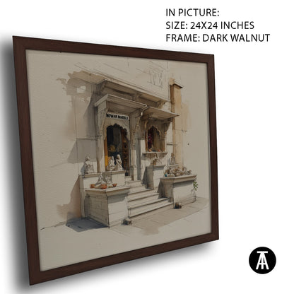 Artwork in Dark Walnut Frame