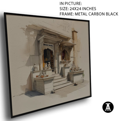 Artwork in Carbon Black Meta Frame
