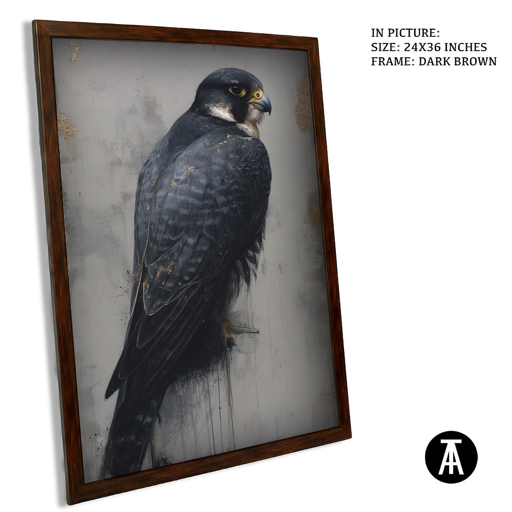 Artwork in Dark Brown Frame