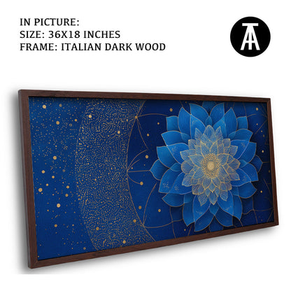 Artwork in Dark Wood Frame