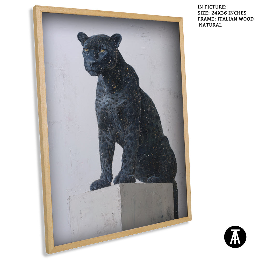 Artwork in Natural Wood Frame