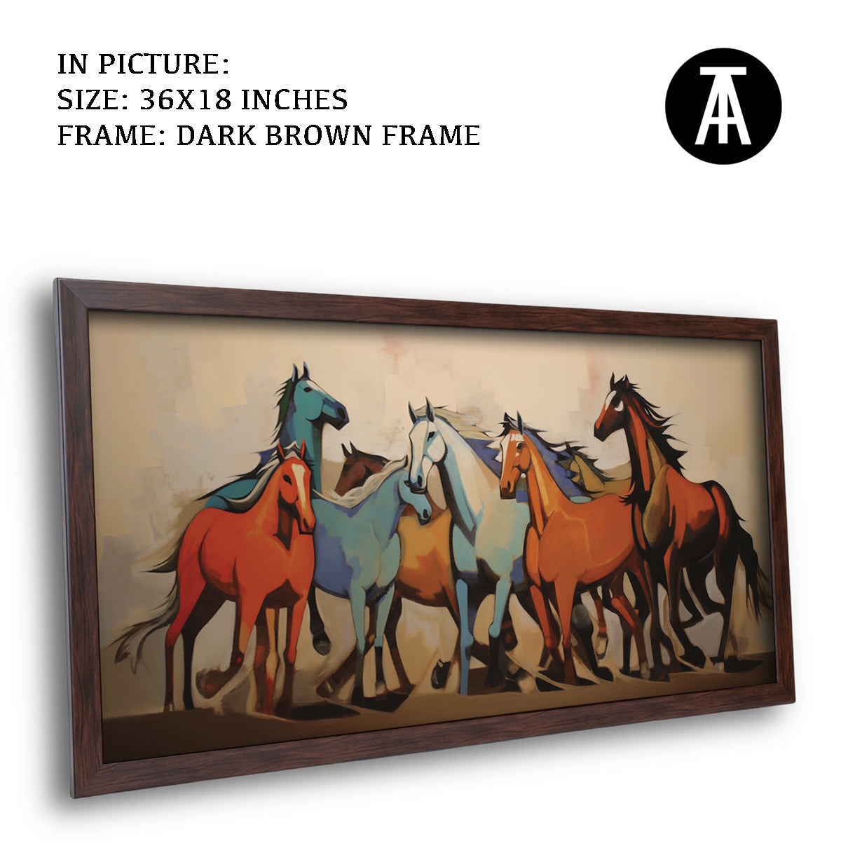 Artwork in Metal Champagne Gold Frame