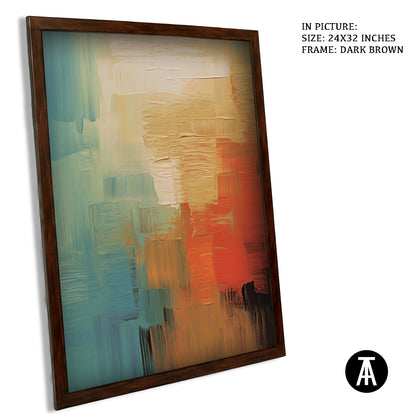Artwork in Metal Champagne Gold Frame