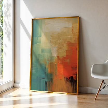 Abstract Painting in a Lifestyle Setting