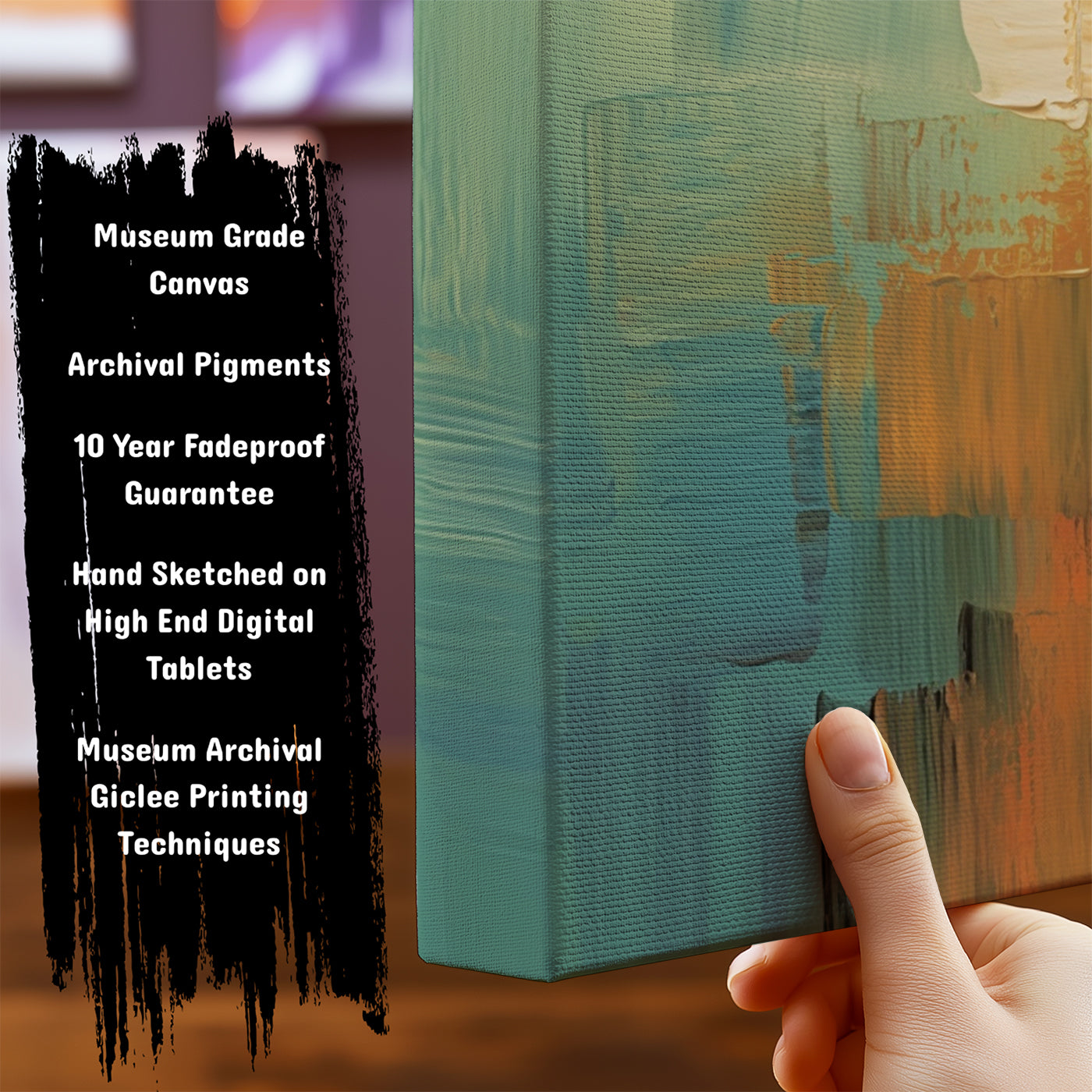 Information about Abstract Canvas Art Print