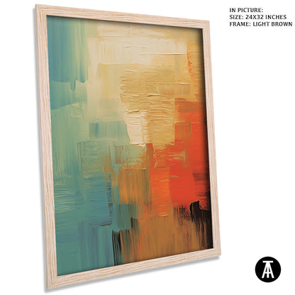 Artwork in Dark Brown Frame