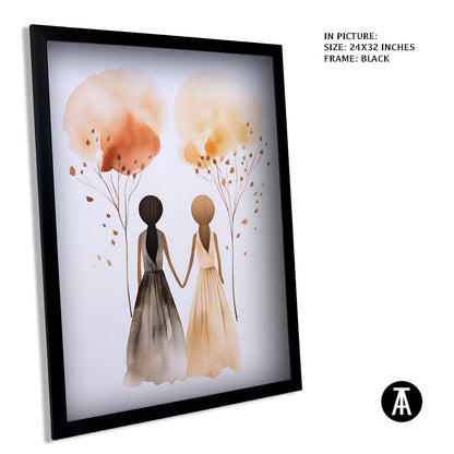 Artwork in Metal Earling Silver Frame