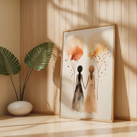 Boho Painting in a Lifestyle Setting