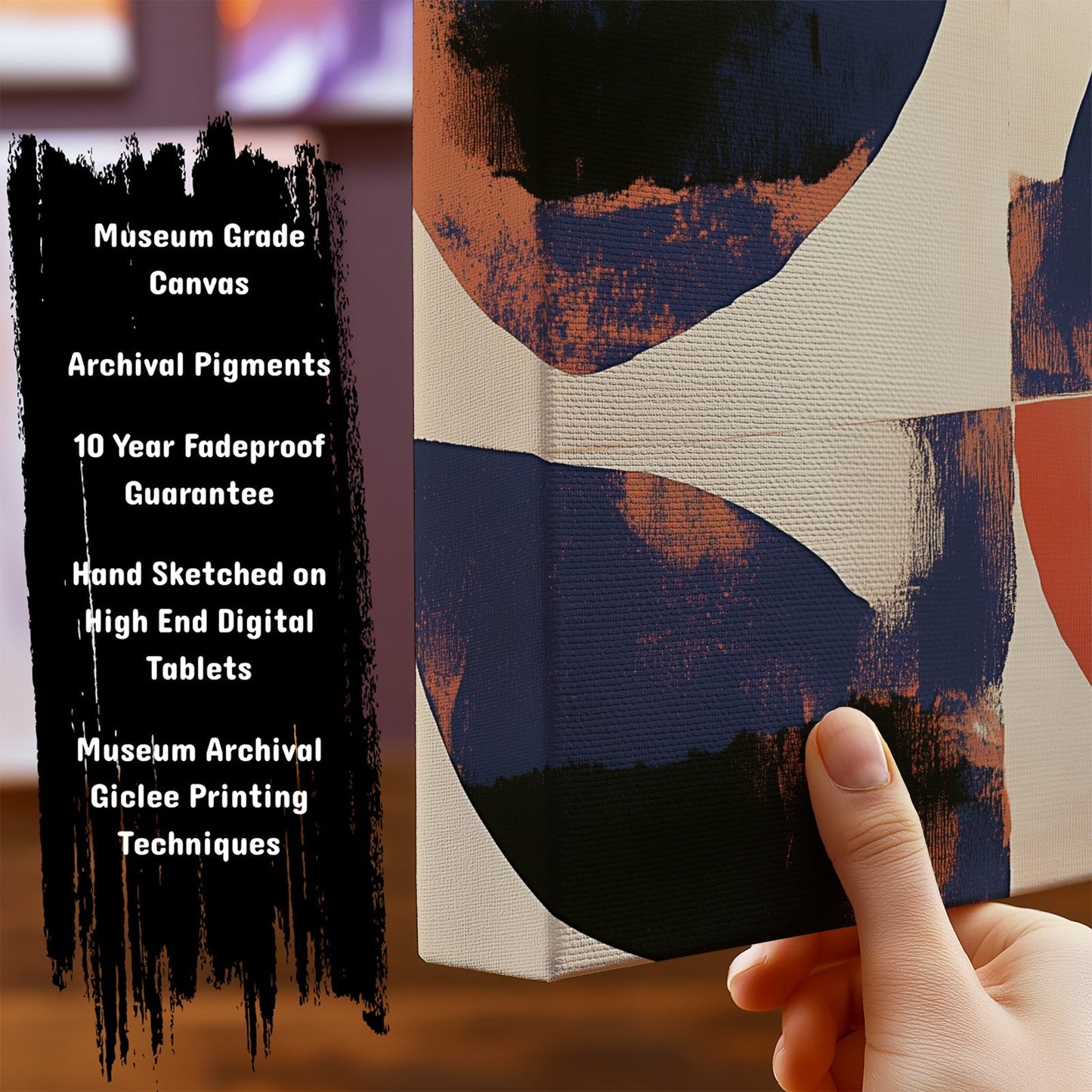Important Features of our Abstract ArtworksMirrored Bronze And Light by NYC Abstract