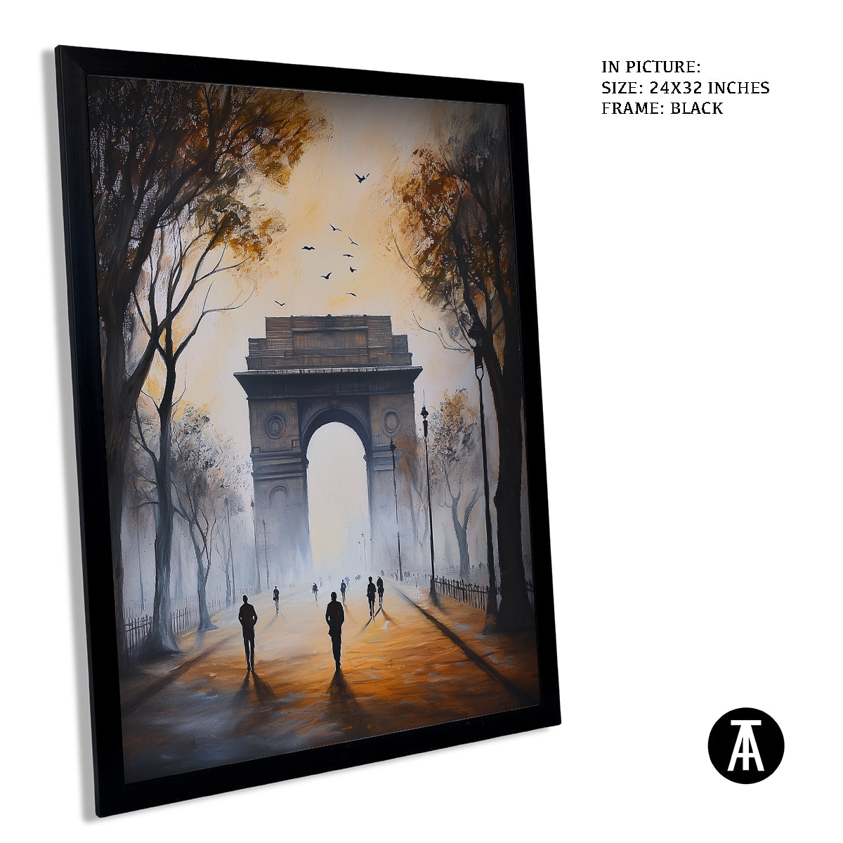 Artwork in Metal Earling Silver Frame