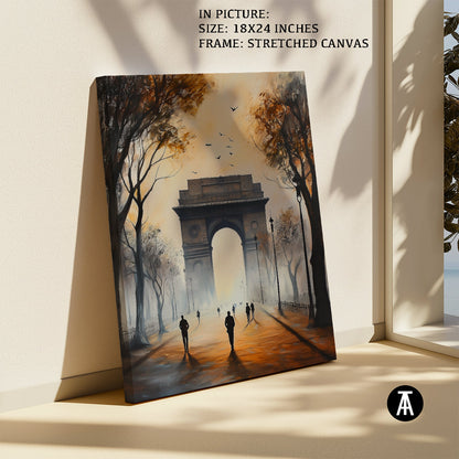 Artwork in Natural Wood Frame
