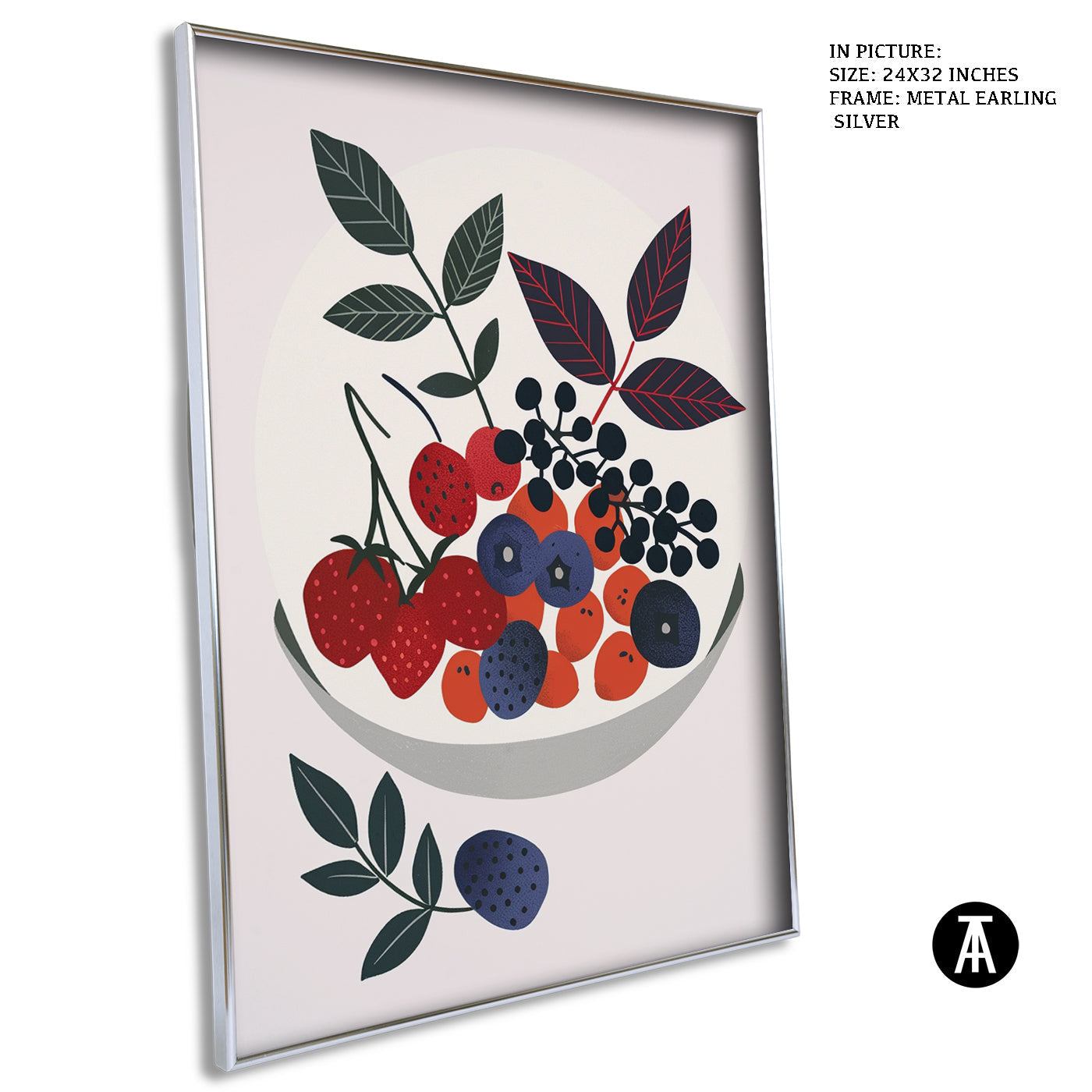 Artwork in Metal Earling Silver Frame