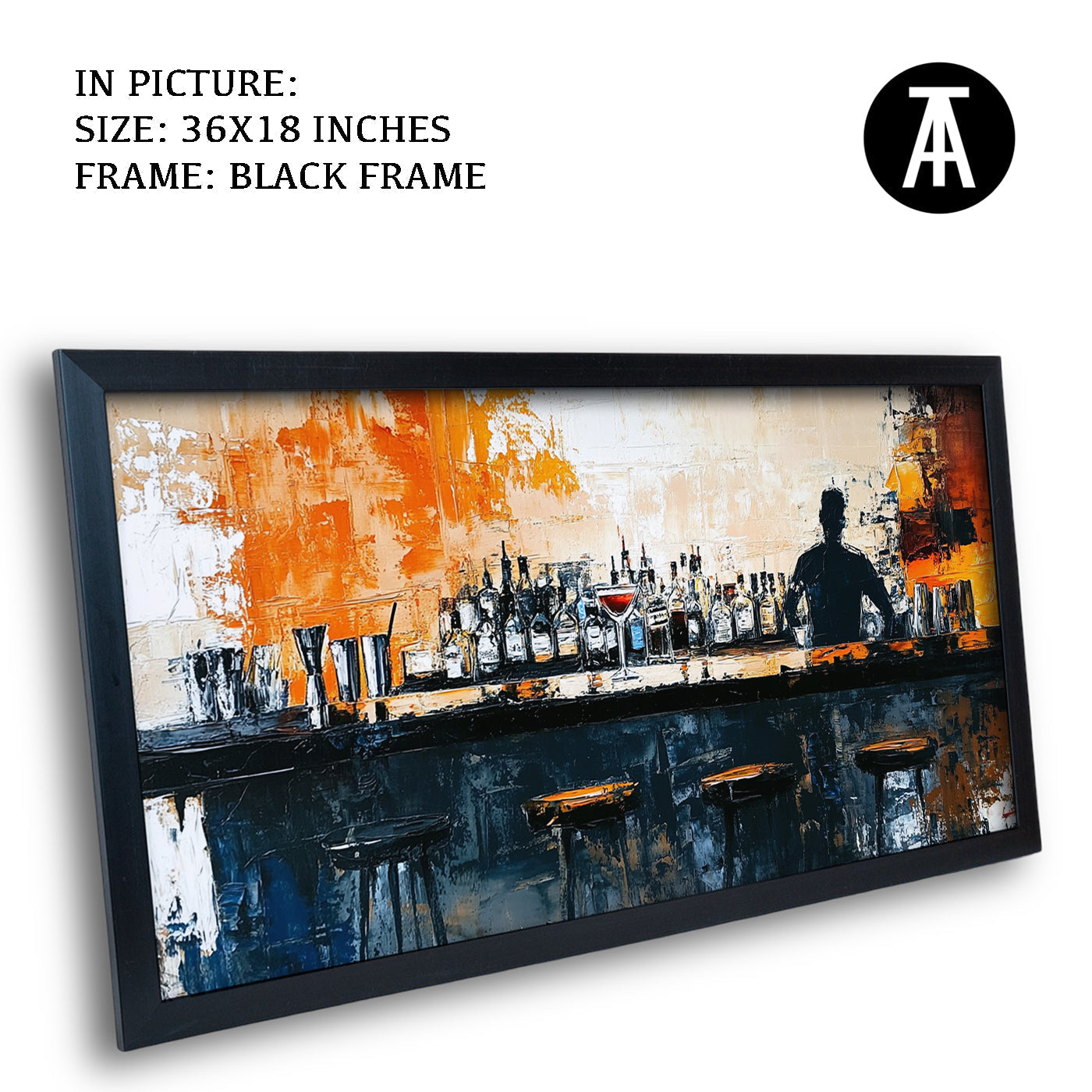 Artwork in Metal Earling Silver Frame