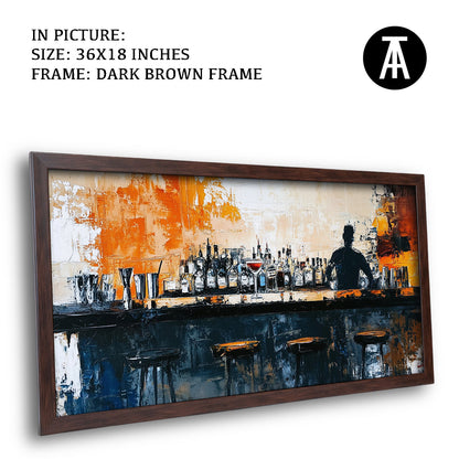 Artwork in Metal Champagne Gold Frame