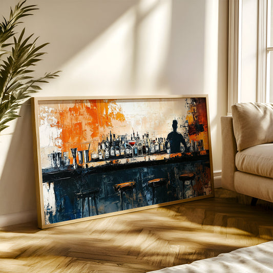 Modern Art Painting in a Lifestyle Setting