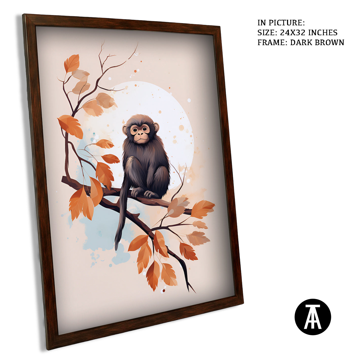 Artwork in Metal Champagne Gold Frame