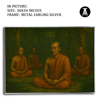 Artwork in Metal Earling Silver Frame