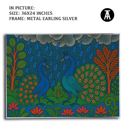 Artwork in Metal Earling Silver Frame