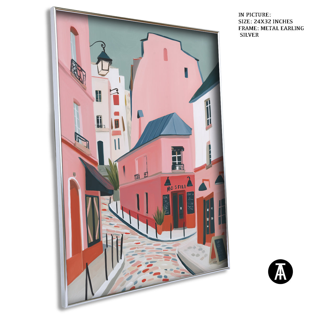Artwork in Metal Earling Silver Frame