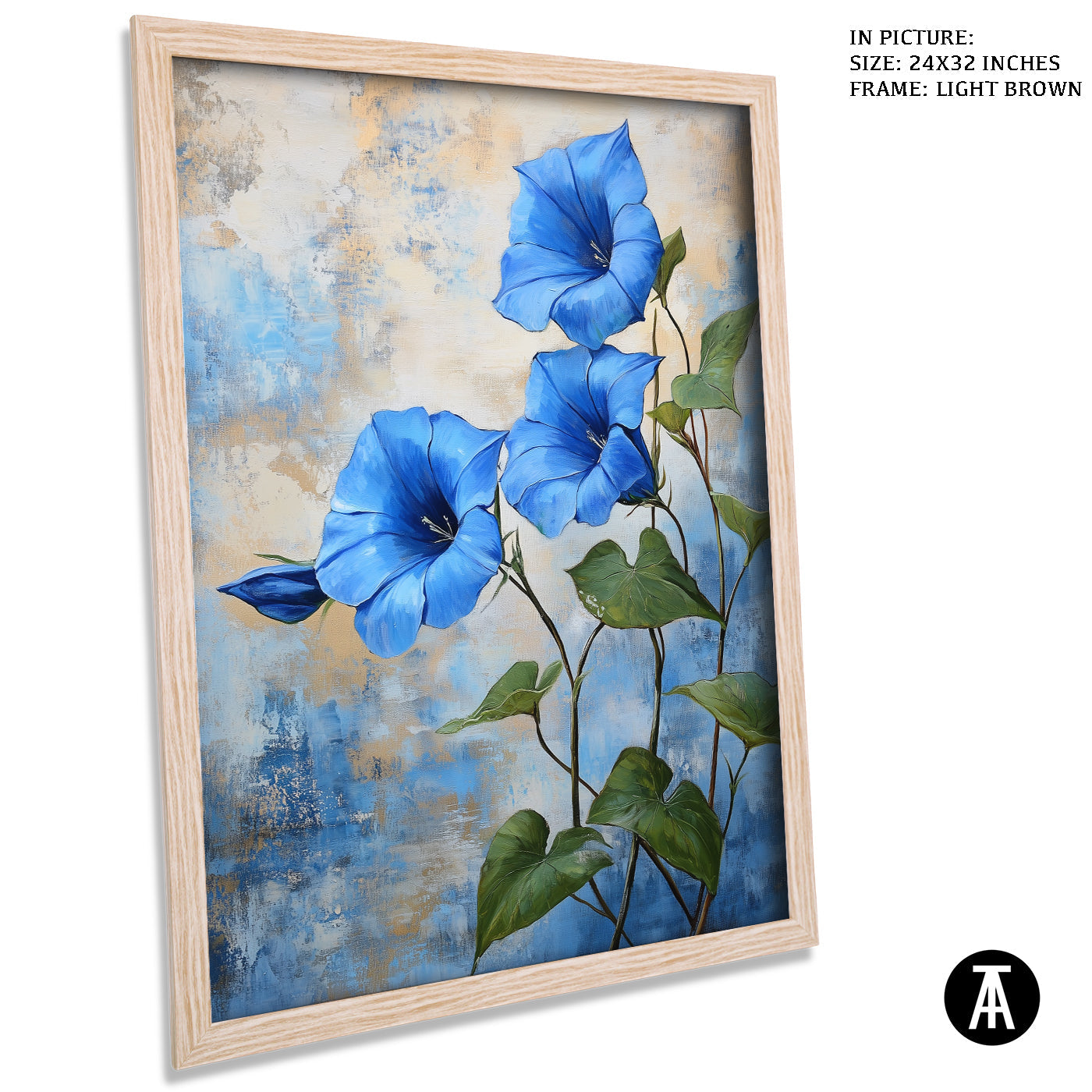 Artwork in Dark Brown Frame