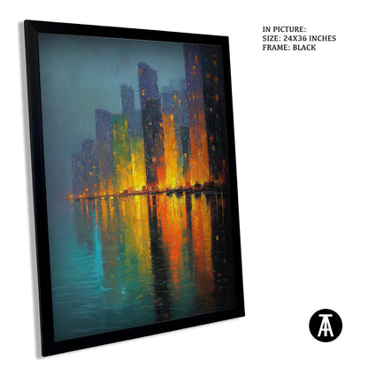 Artwork in Metal Earling Silver Frame