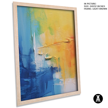Artwork in Dark Brown Frame