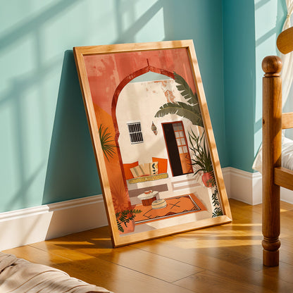 Praha Bohemian Artwork in a Lifestyle Setting