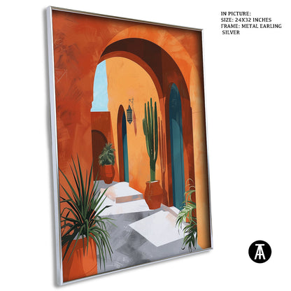 Artwork in Metal Earling Silver Frame