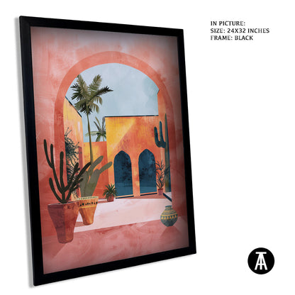 Sample Artwork in Black Frame
