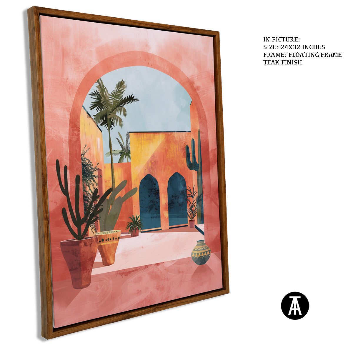 Sample Artwork in Floating Frame