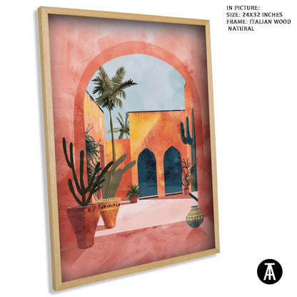 Sample Artwork in Italian Wood Framing Natural