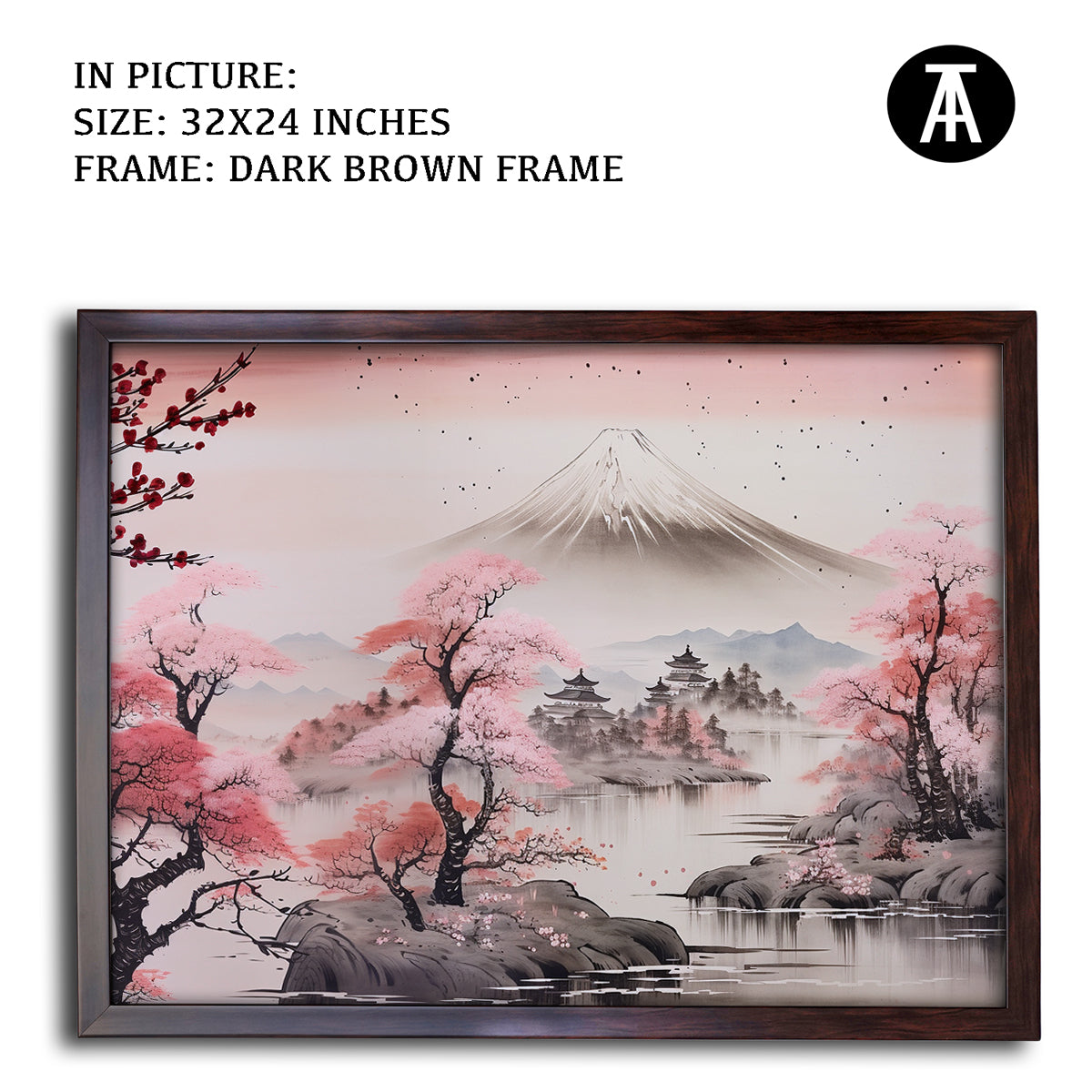 Artwork in Metal Champagne Gold Frame