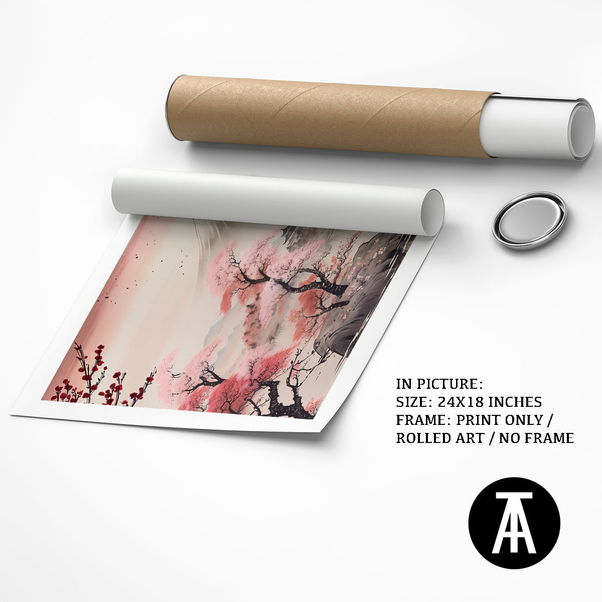 Artwork as Print Only or Rolled Art