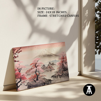 Artwork in Natural Wood Frame