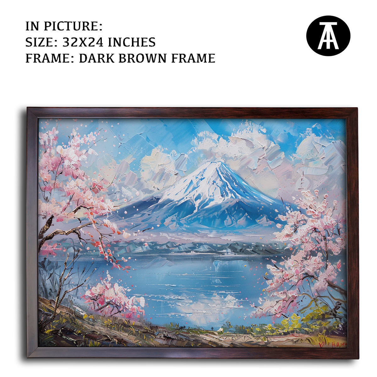 Artwork in Metal Champagne Gold Frame